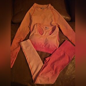SHEIN Orange Long Sleeve Top
